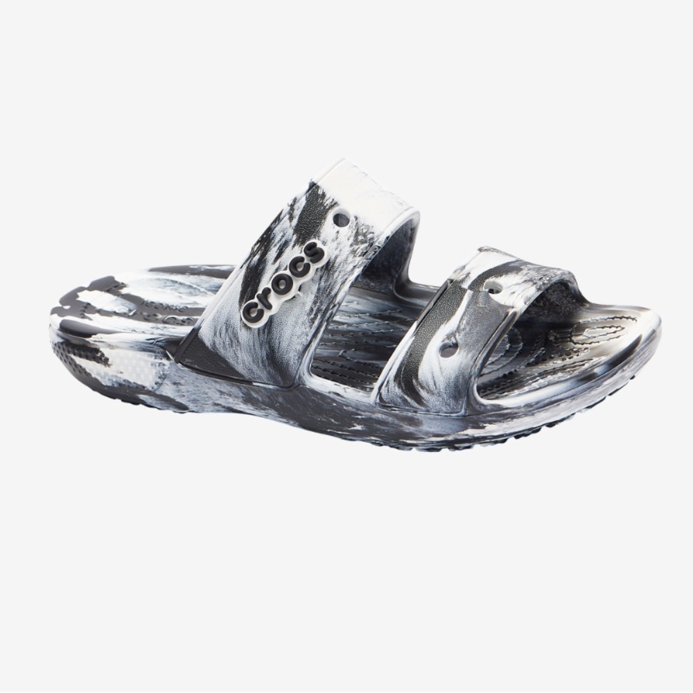 NWOT Crocs Marbled Sandals